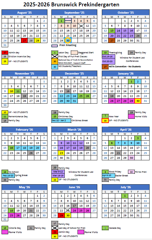 PreK Calendar
